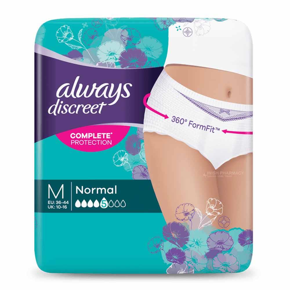 Always Discreet Underwear Normal Medium 12 Pack