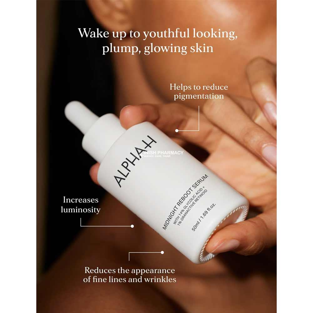 Alpha-H Midnight Reboot Serum With 14% Glycolic Acid + Granactive Retinoid 10ml