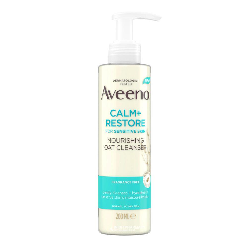 Aveeno Calm & Restore Face Cleanser 200ml – gently cleanses and refreshes skin