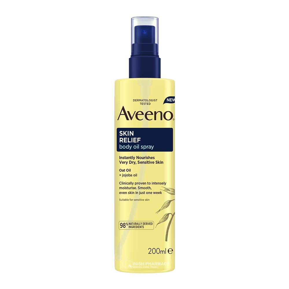 Aveeno Skin Relief Body Oil Spray 200ml – colloidal oats for soothing skin care