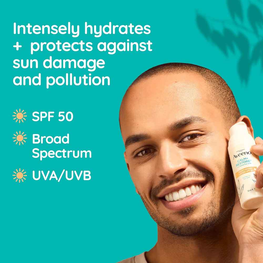 Aveeno Calm and Restore Moisturising Lotion SPF50