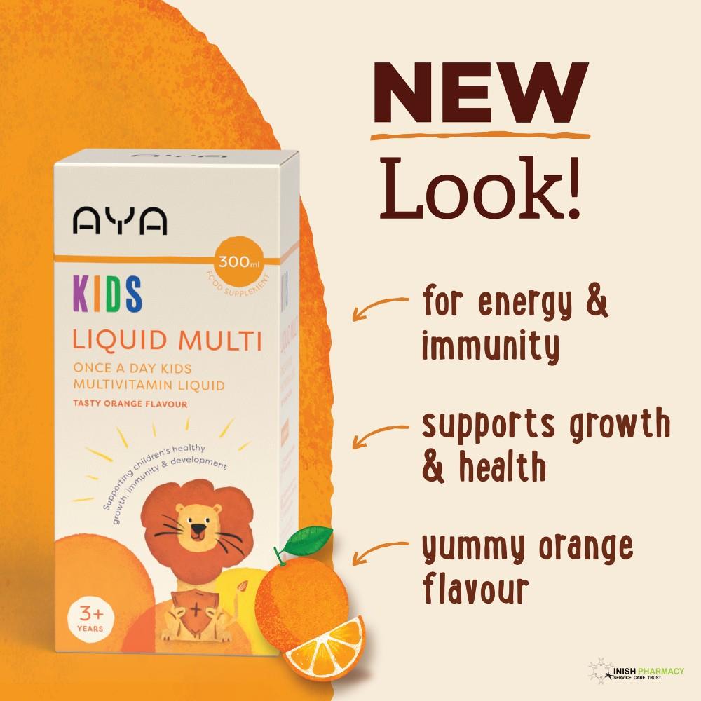 Aya Kids Multi-Vitamin Liquid Supplement 300ml