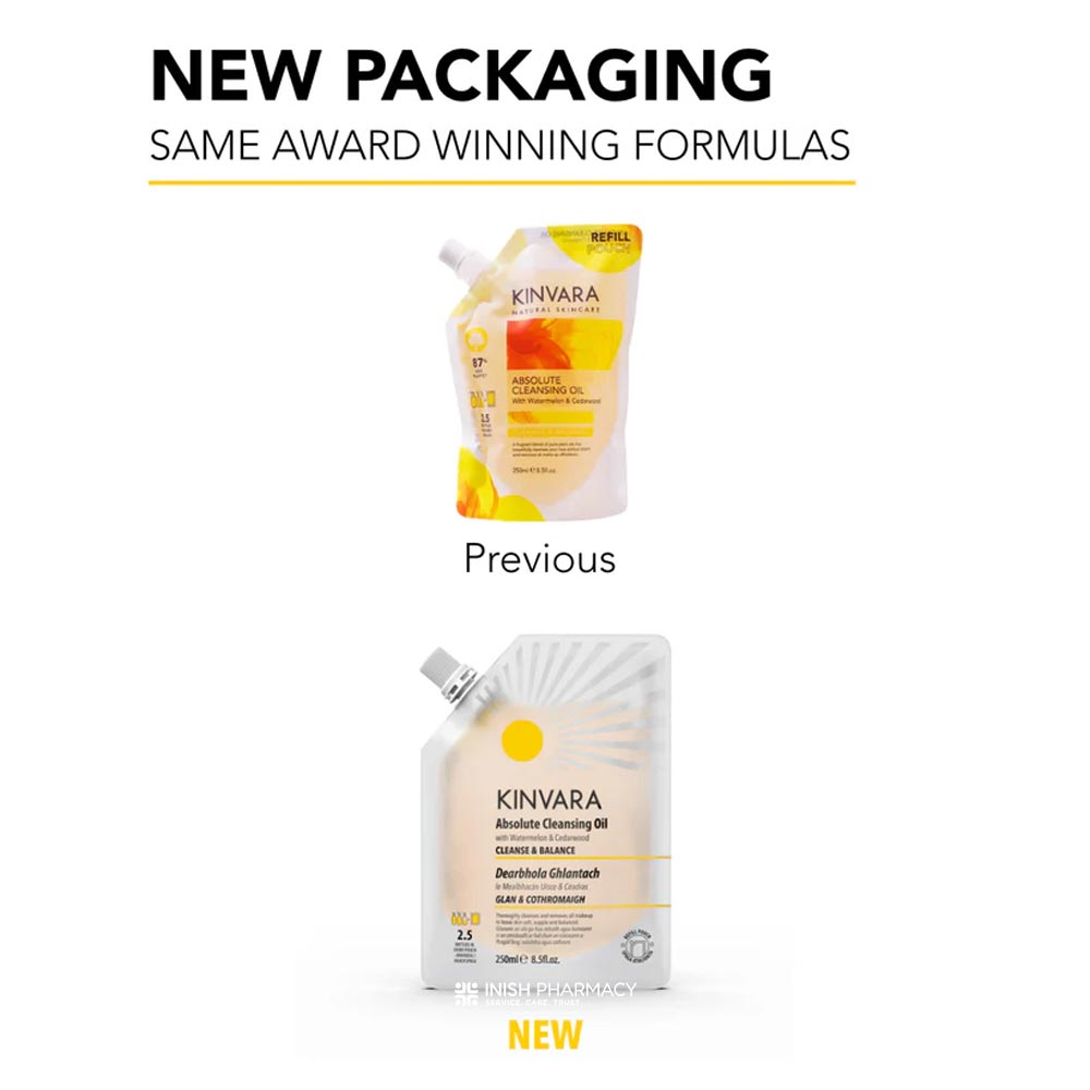 Kinvara Absolute Cleansing Oil Refill Pouch 250ml