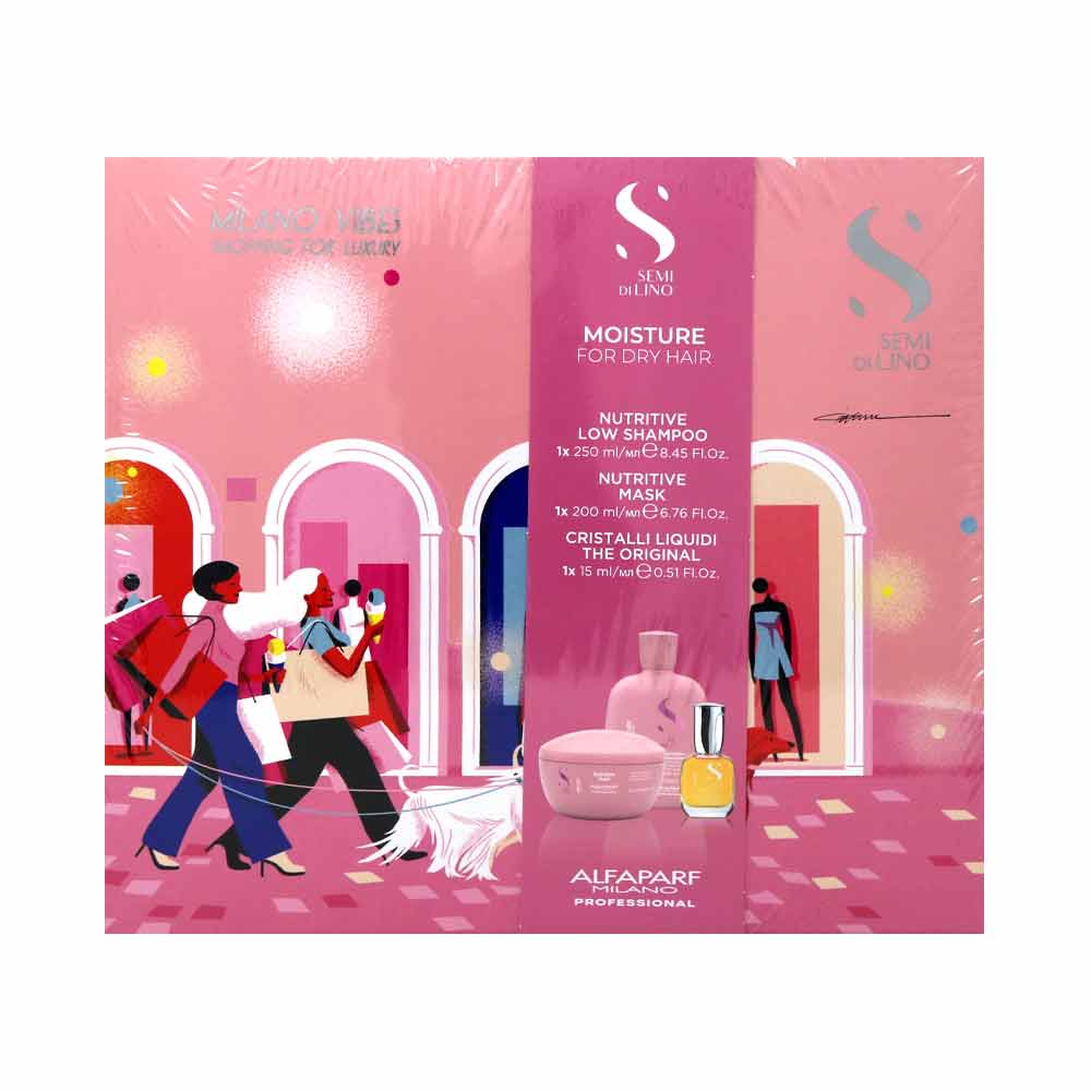 Alfaparf Semi Di Lino Moisture Trio Kit