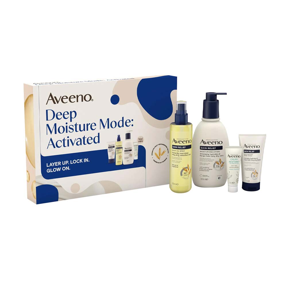 Aveeno Skin Relief Deep Moisture 4 Piece Giftset