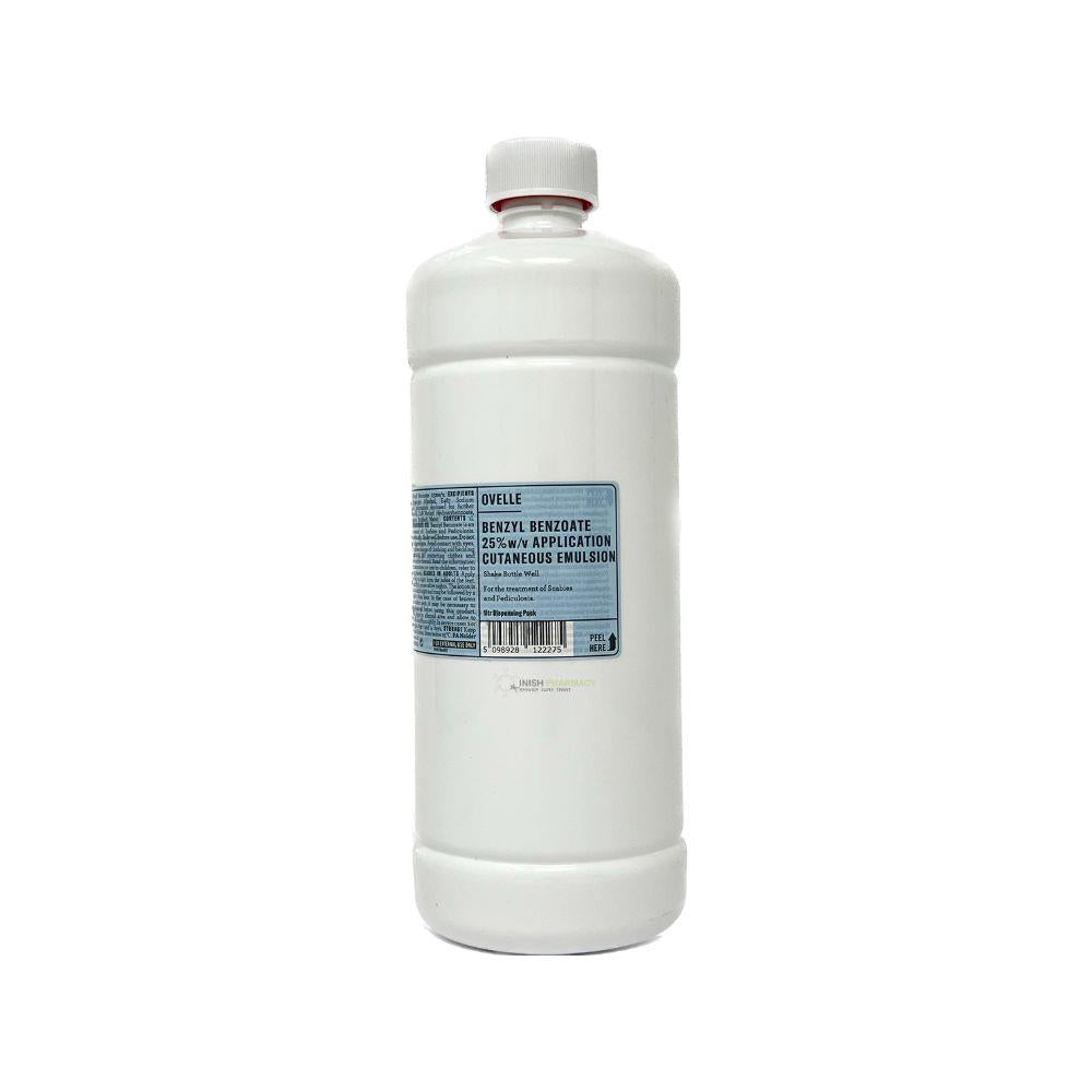 Ovelle Benzyl Benzoate 25% For Scabies and Lice 1000ml – treats and eliminates head lice