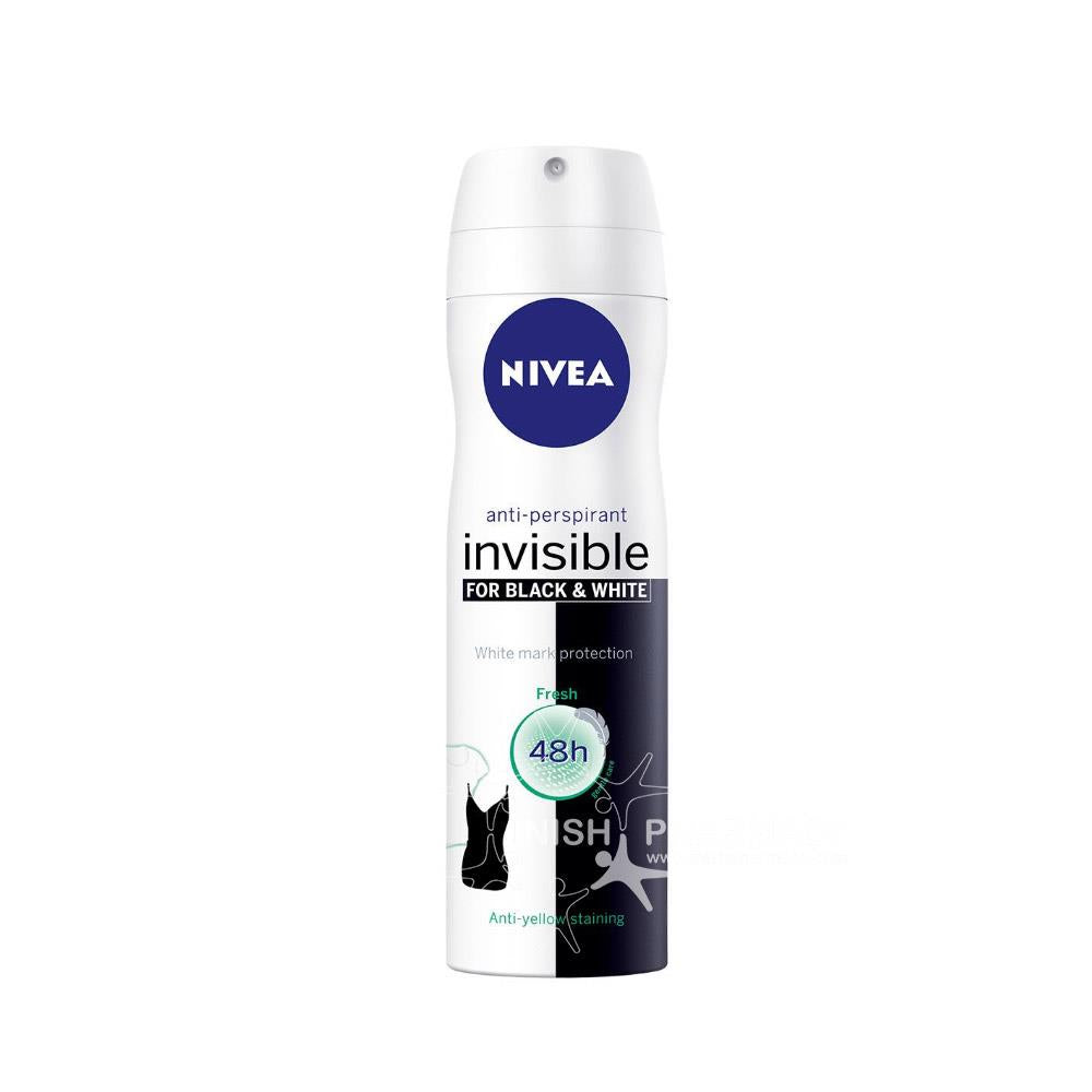 Nivea Invisible Black & White Silky Smooth 48hr Anti-Perspirant 150ml