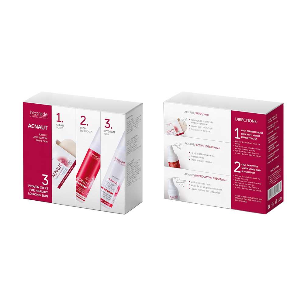 Biotrade Acnaut 3 Piece Set For Greasy and Acne Prone Skin
