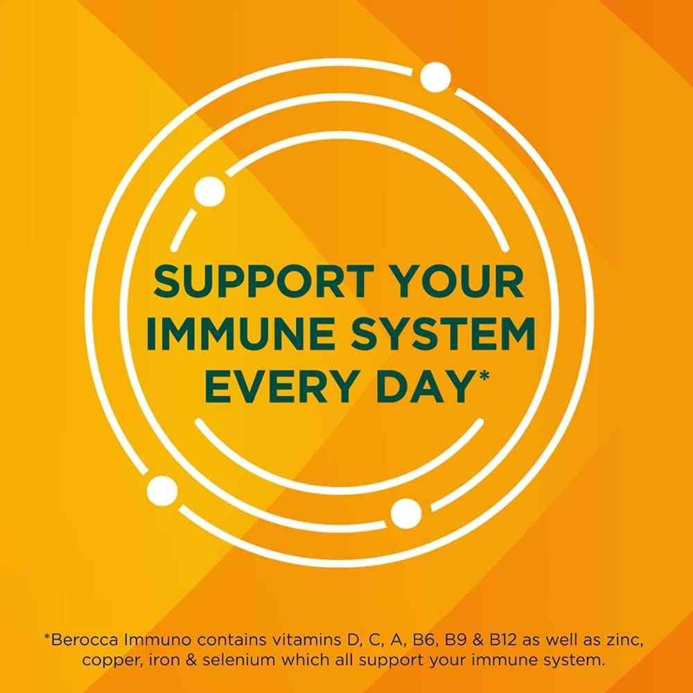 Berocca Immuno Sugar-Free Orange Effervescent Tablets 15 Pack