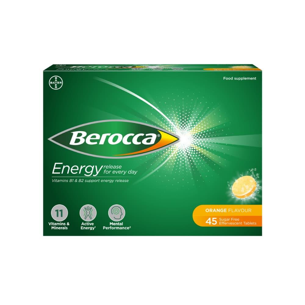 Berocca Orange Effervescent Tablets 45 Pack