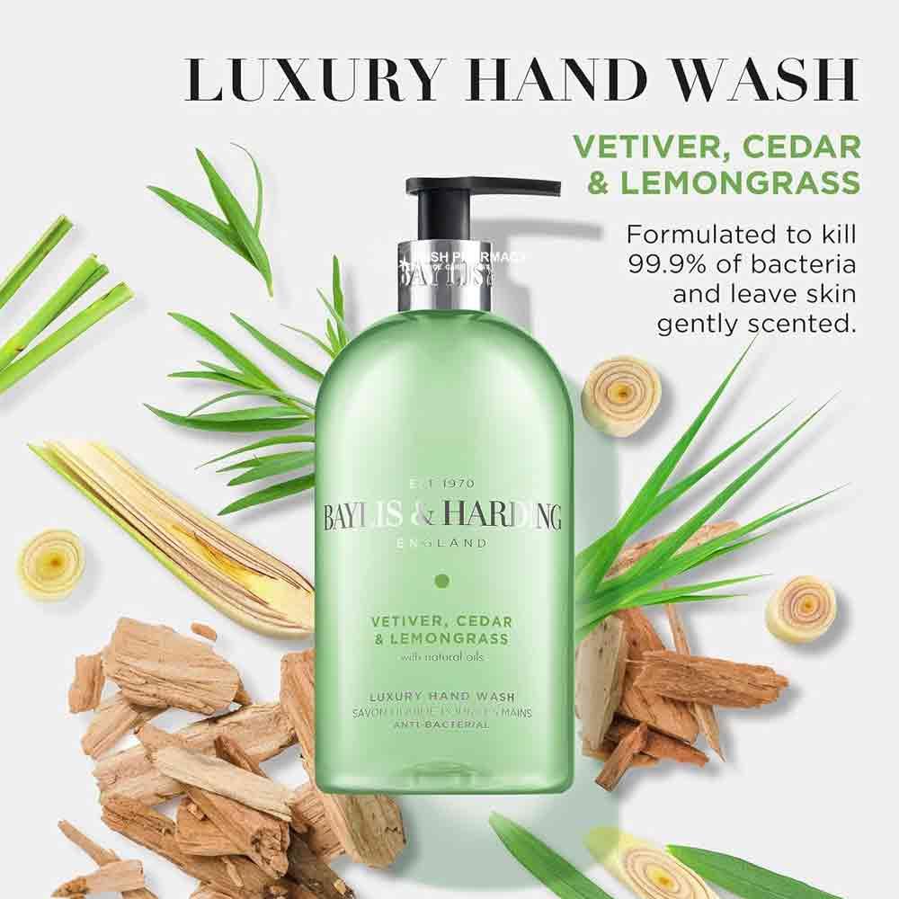 Baylis & Harding Vetiver Cedar & Lemongrass Hand Wash 500ml