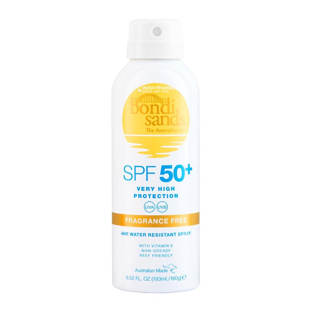 Bondi Sands Fragrance Free Aerosol Mist SPF 50+ 160ml