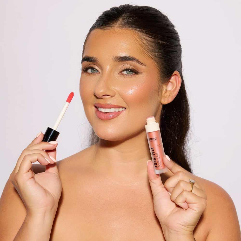 Bperfect Annalivia Wedding Collection Bronze Glaze Dewy Liquid Blusher Peach