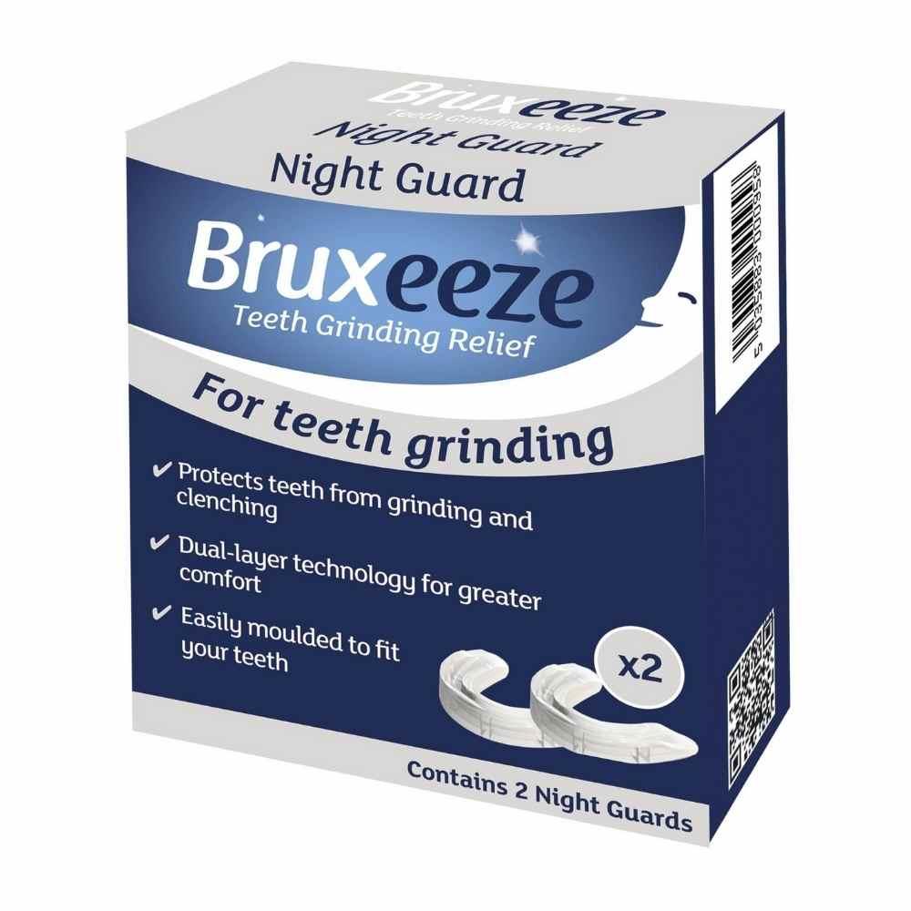 Bruxeeze Night Guard Teeth Grinding Relief 2 Pack