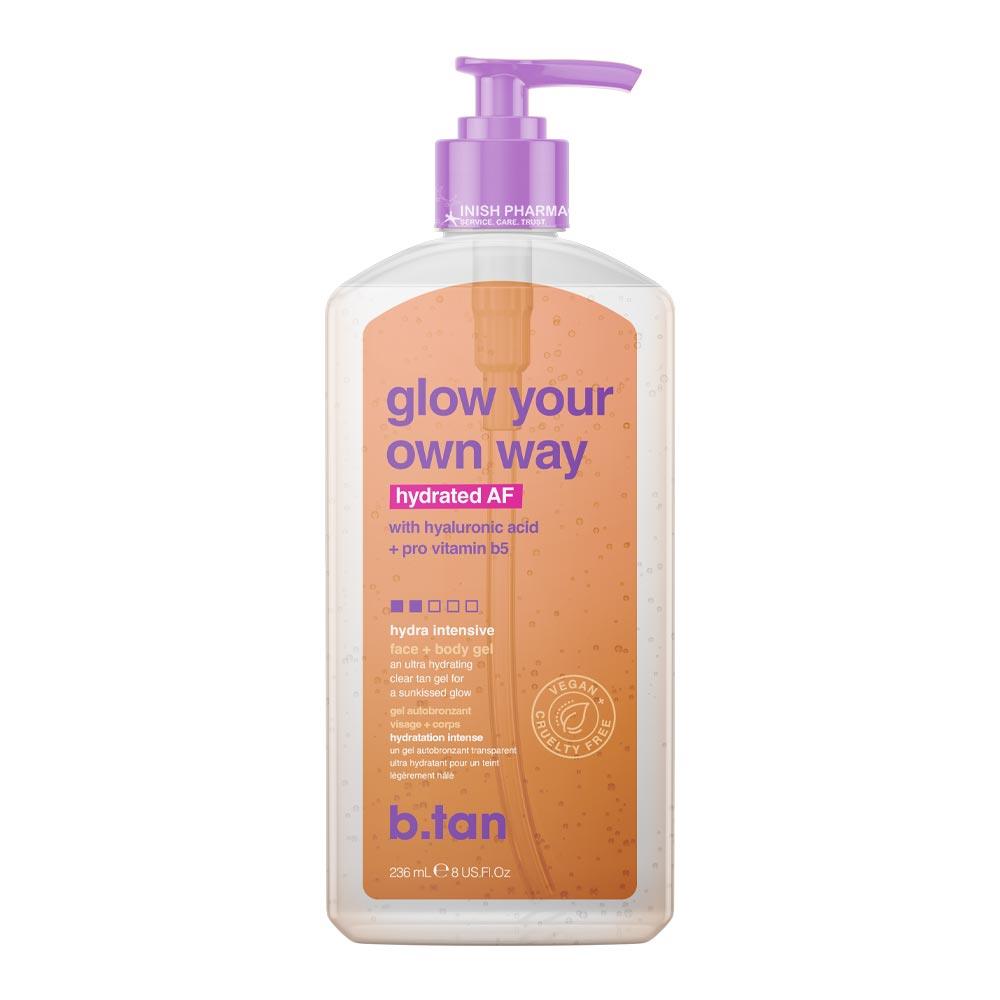 B.Tan Glow Your Own Way Hydrated AF - Face + Body Self Tan Gel 177ml