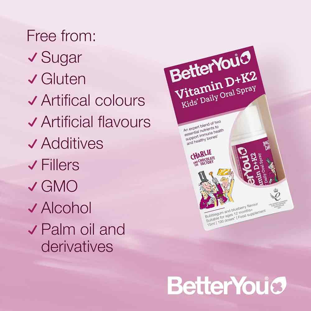 BetterYou Kids Vitamin D & K2 Daily Oral Spray 15ml