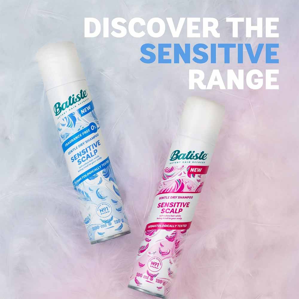 Batiste Dry Shampoo Sensitive Scalp Fragrance Free 200ml