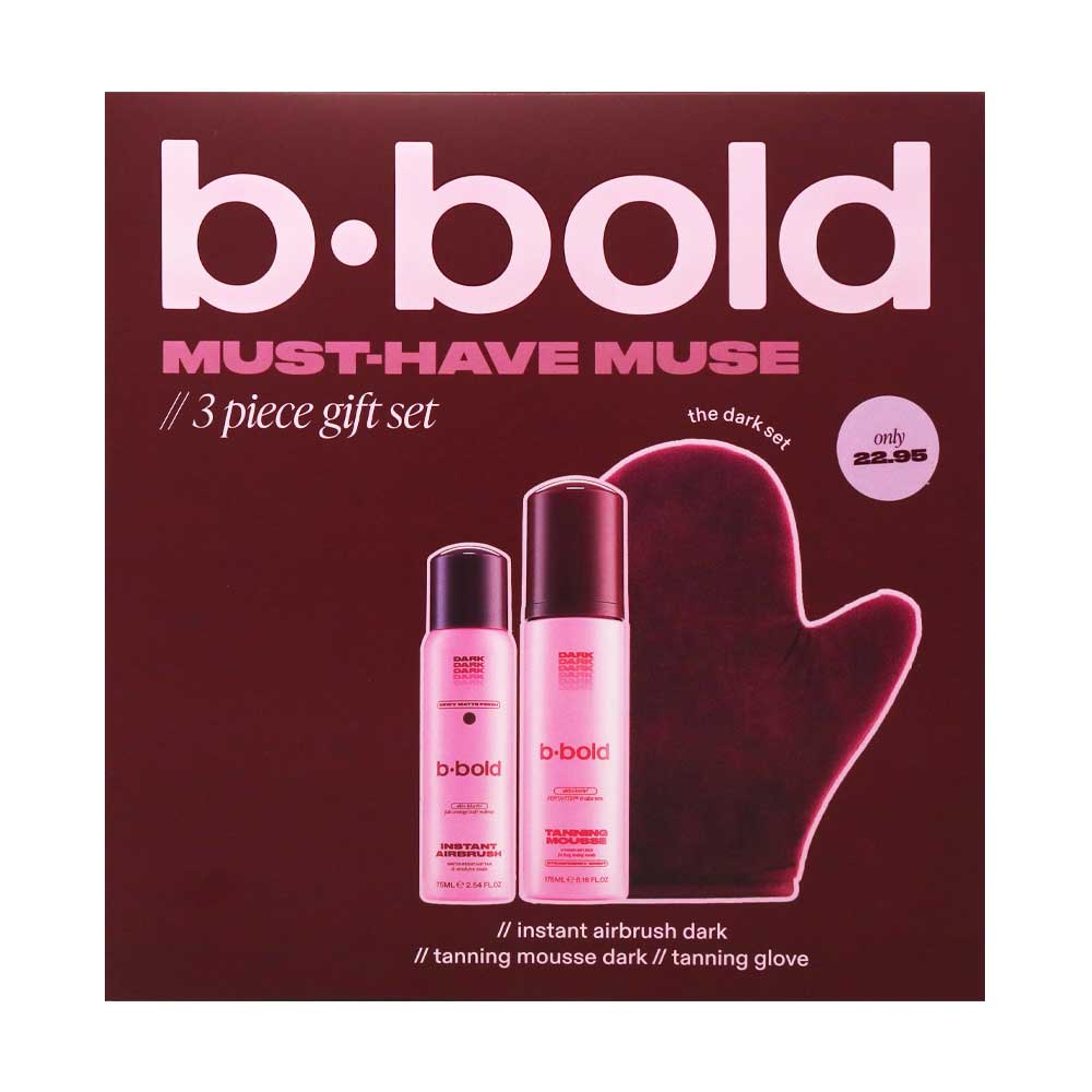 Bbold Must Have Muse Dark 3 Piece Tanning Giftset
