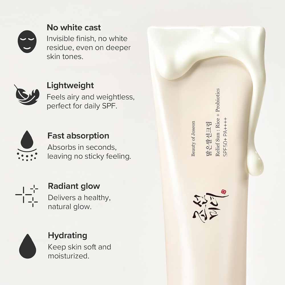 Beauty of Joseon Rice & Prebiotic Sunscreen SPF50+ 50ml