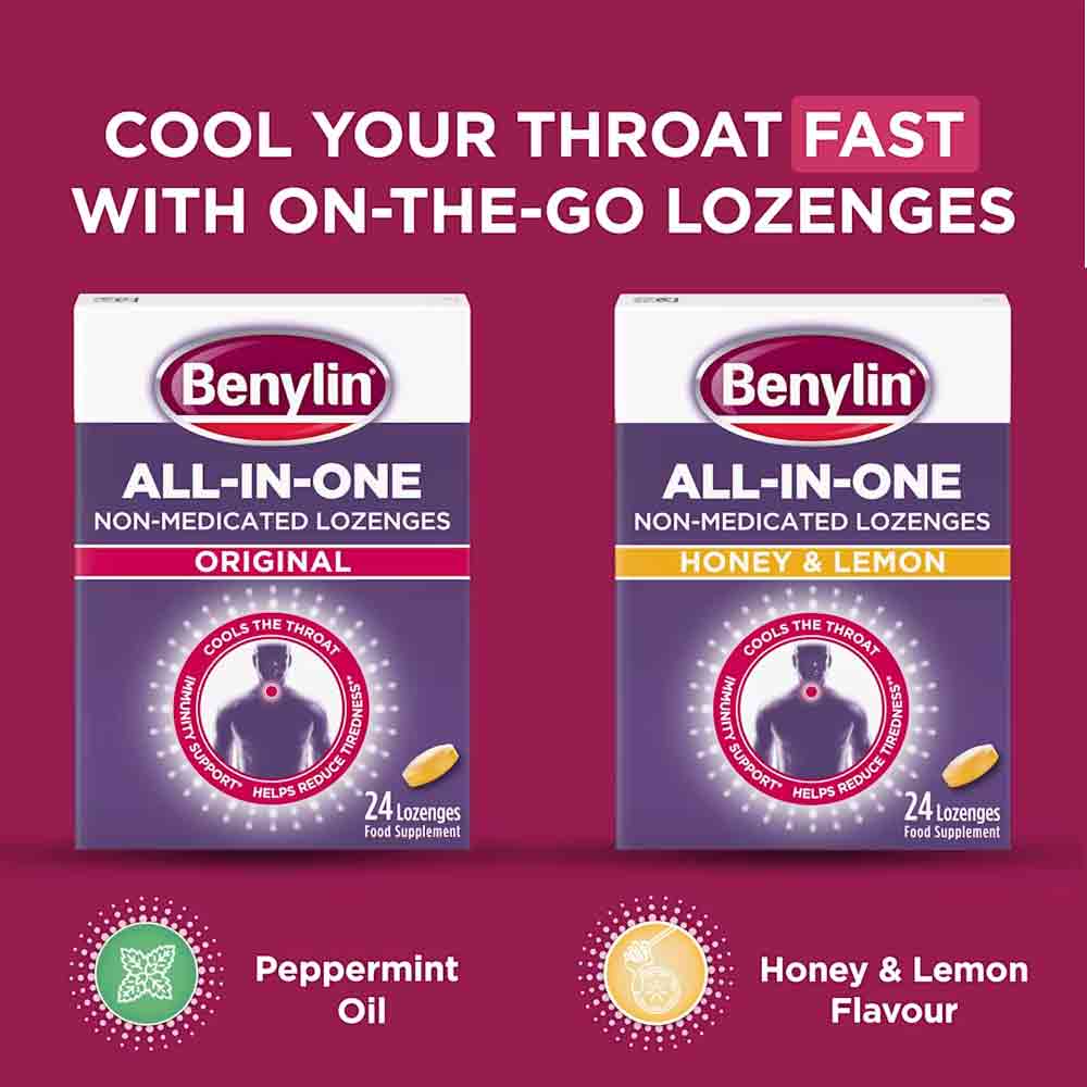 Benylin All-In-One Lozenges Original 24 Pack