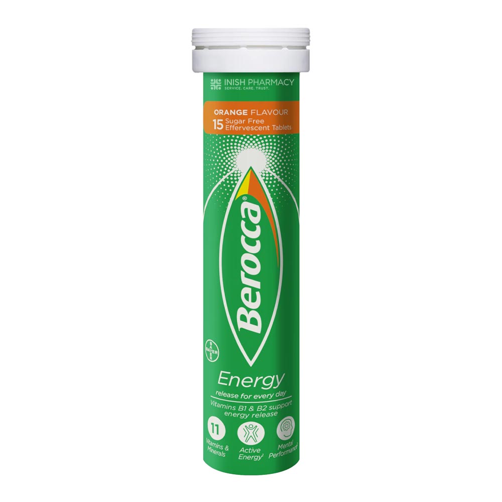 Berocca Orange Flavoured Effervescent Tablets
