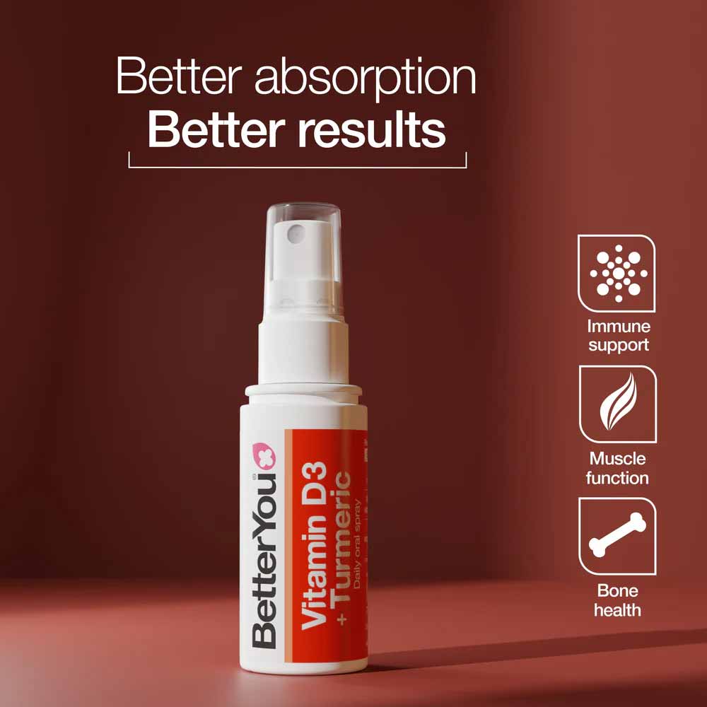 BetterYou Vitamin D3 + Turmeric Oral Spray 50ml