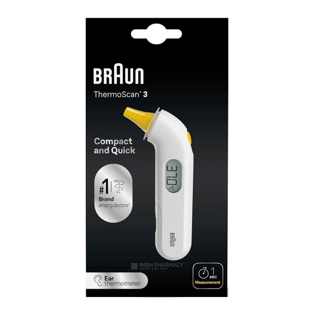 Braun Thermoscan 3 High Speed Compact Ear Thermometer – a trusted essential for mother and baby care