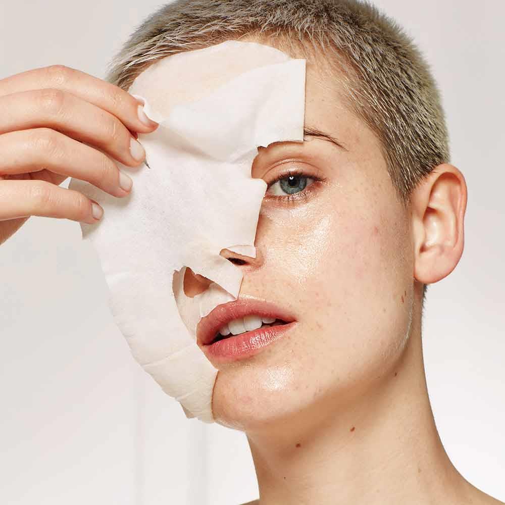 Garnier Skin Active Moisture Bomb Sheet Mask - Chamomile Hydrating Soothing For Dry Sensitive Sk