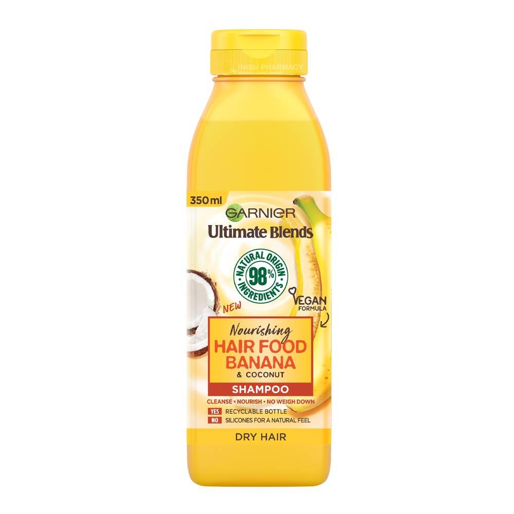 Garnier Ultimate Blends Hair Food Shampoo Banana 350ml – gently cleanses and nourishes all hair types