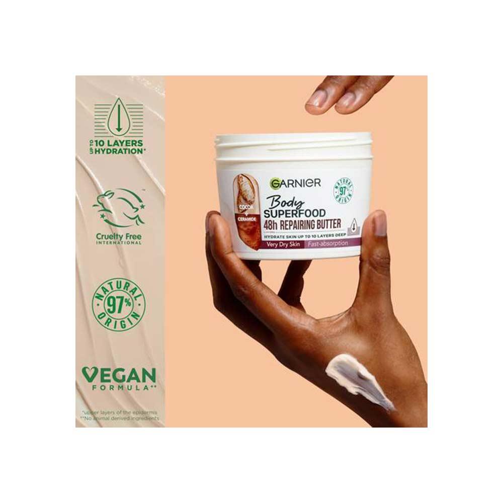 Garnier Body Superfood Repairing Body Butter Cocoa & Ceramide 380ml