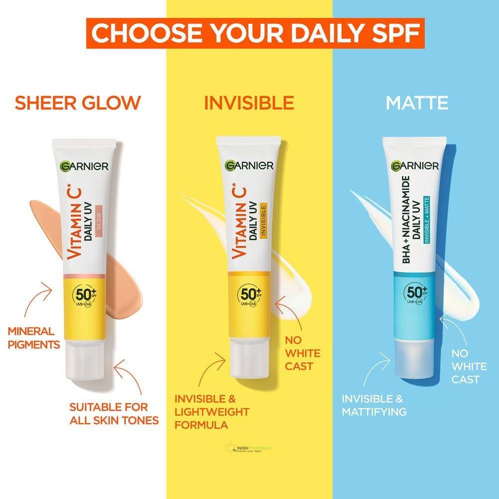 Garnier Vitamin C Daily UV Fluid SPF50 Invisible 40ml