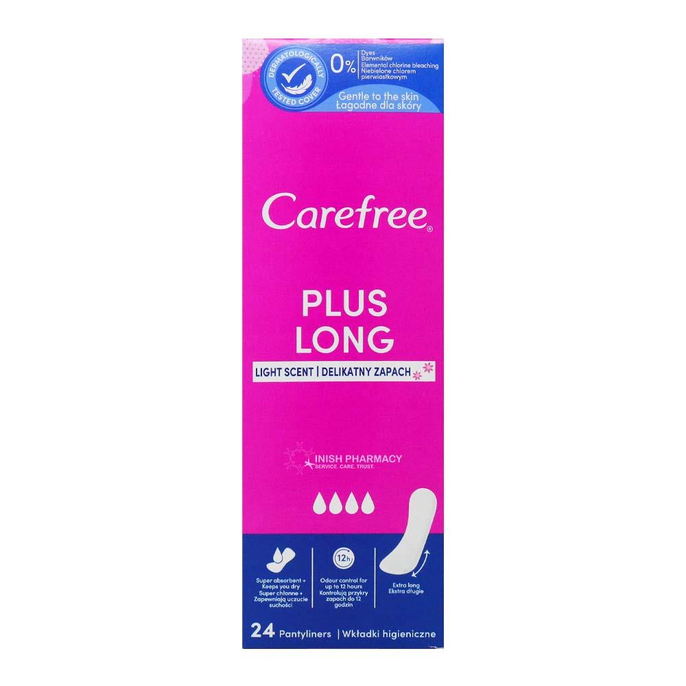 Carefree Plus Long Lightly Scented Liners 24 Pack