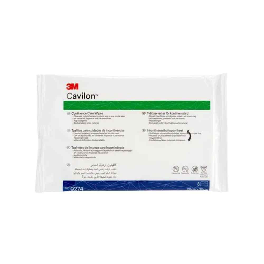 Cavilon Continence Care Wipes 8 Pack