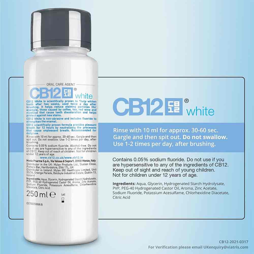 CB12 White Mouthwash 500ml