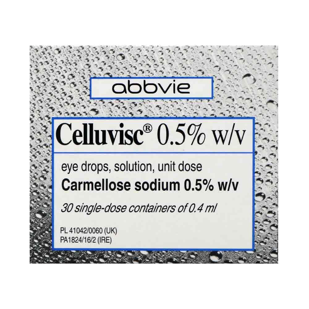Celluvisc 0.5% Carmellose Eye Drops 30 Single Unit Doses