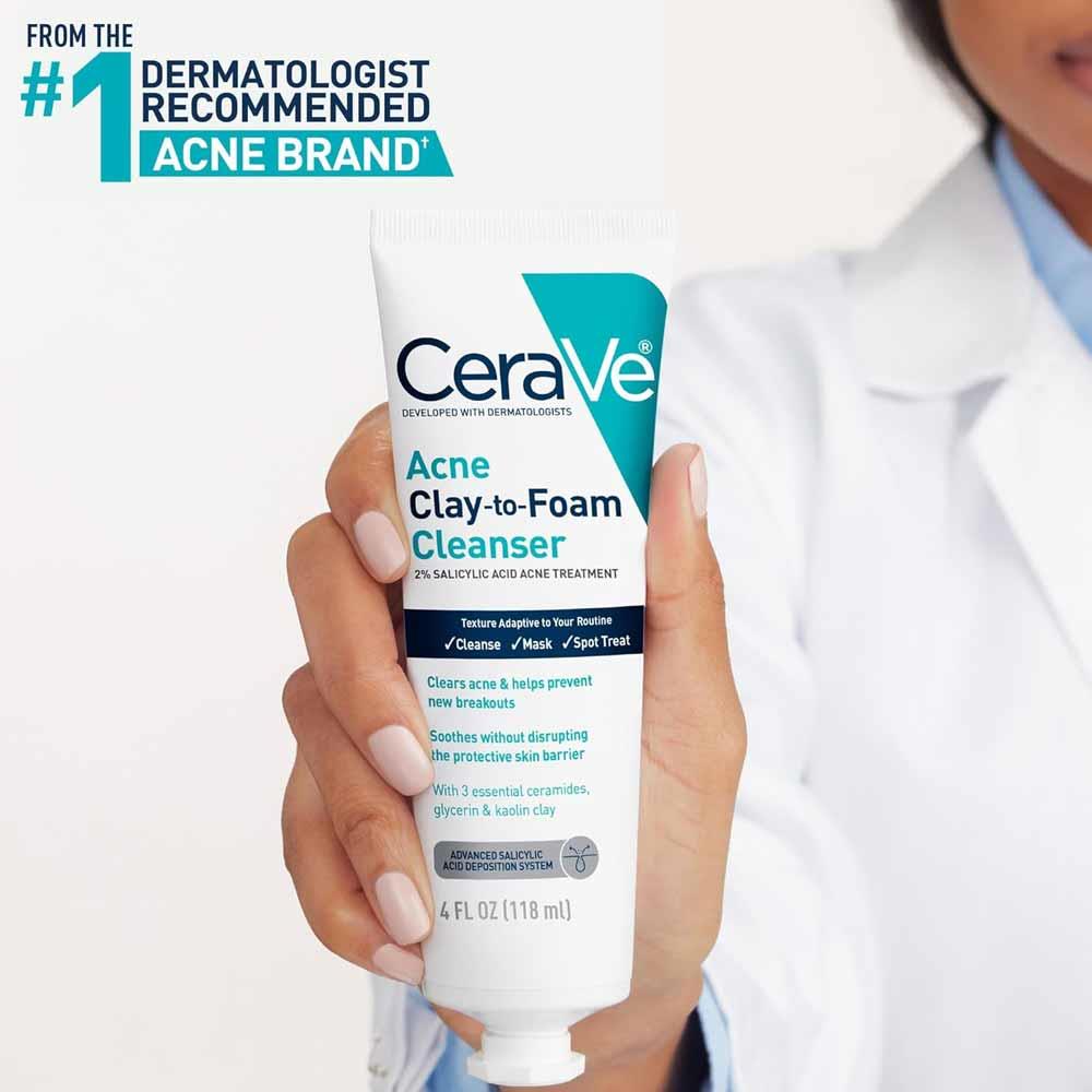 CeraVe Blemish Clay-to-Foam Cleanser 118ml