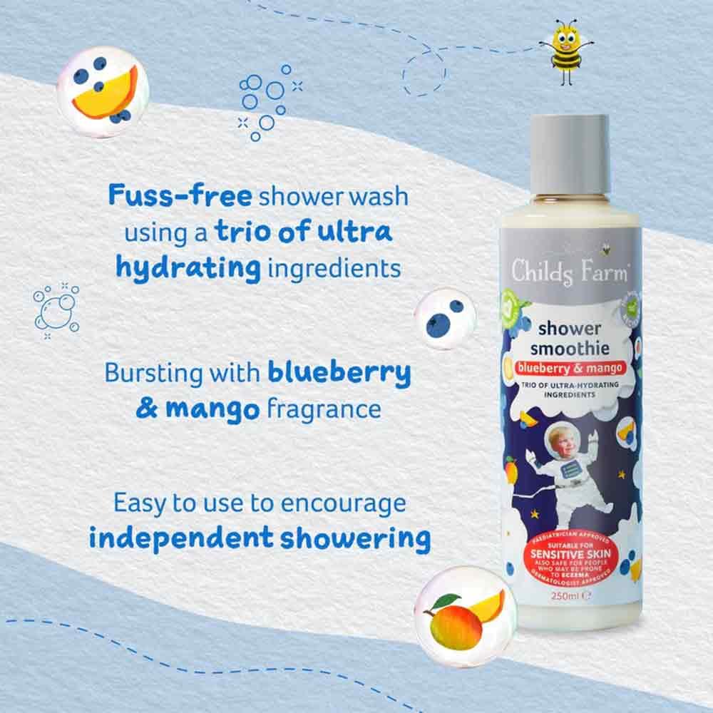 Childs Farm Shower Smoothie Blueberry & Mango 250ml