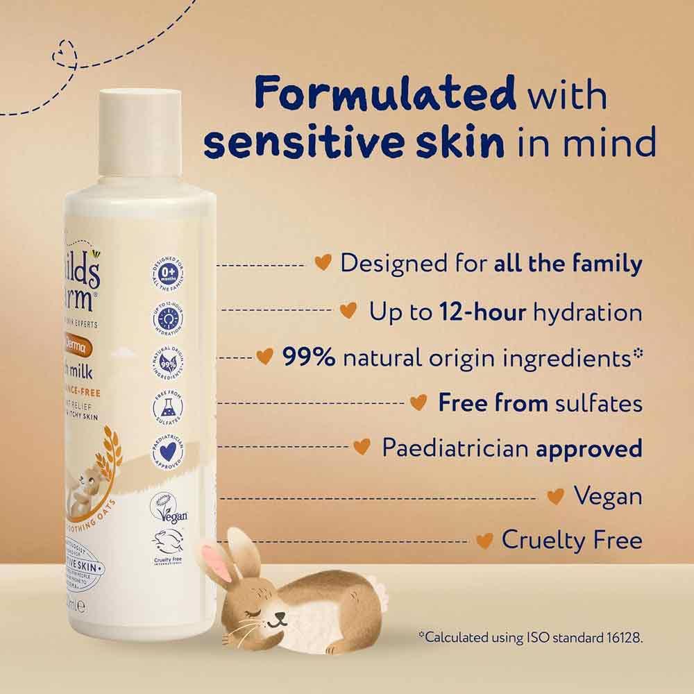 Childs Farm OatDerma Fragrance Free Bath Milk 250ml
