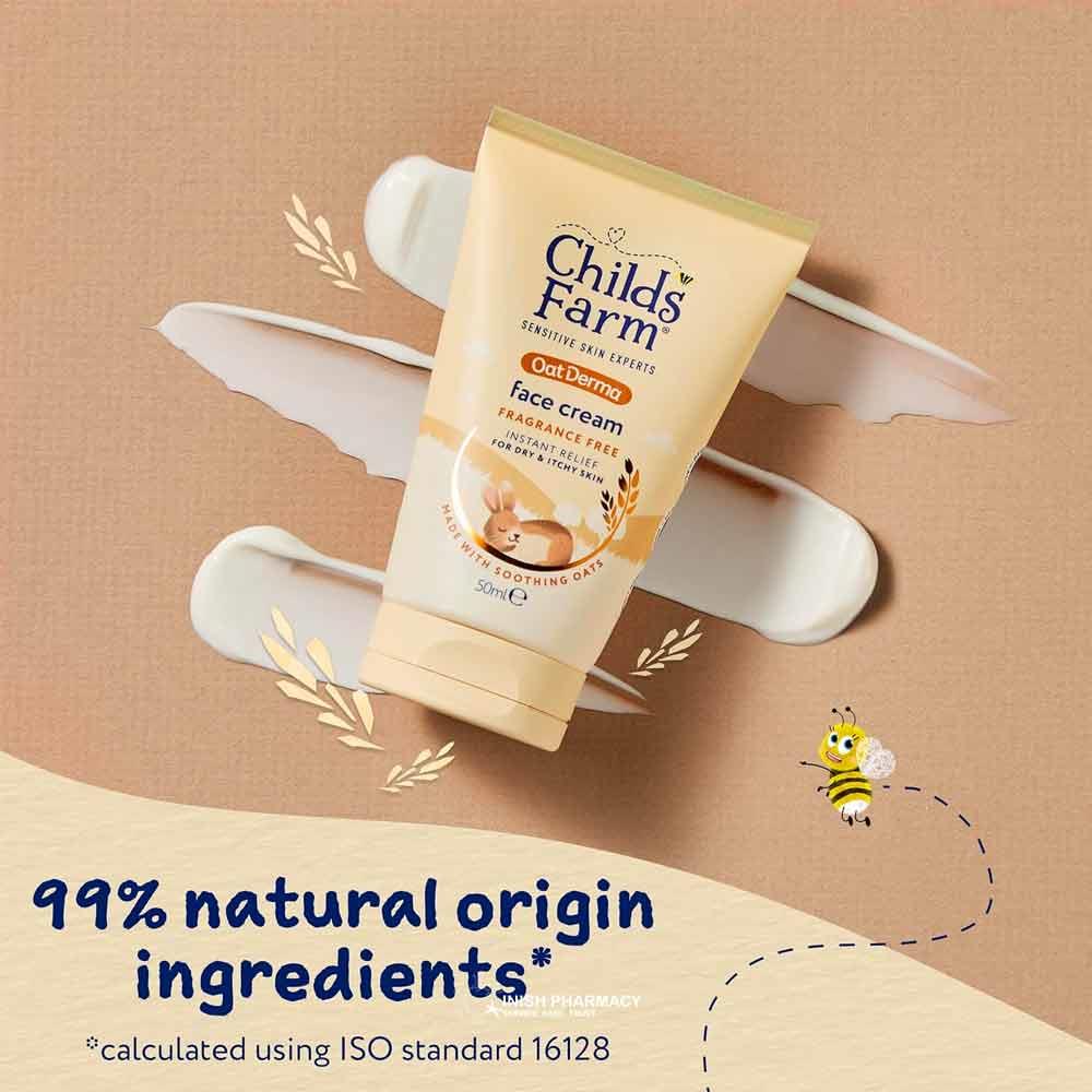 Childs Farm OatDerma Fragrance Free Face Cream 50ml