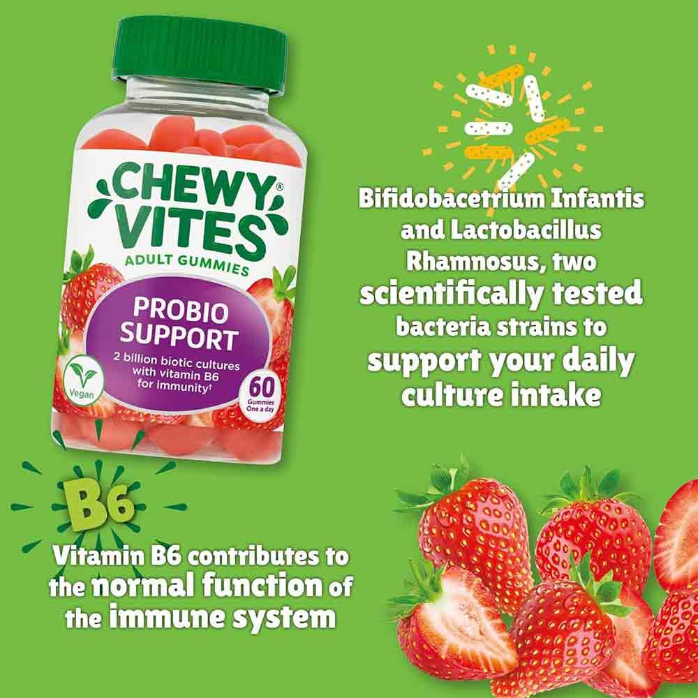 Chewy Vites Adult Gummies Probio-Support 60 Gummies