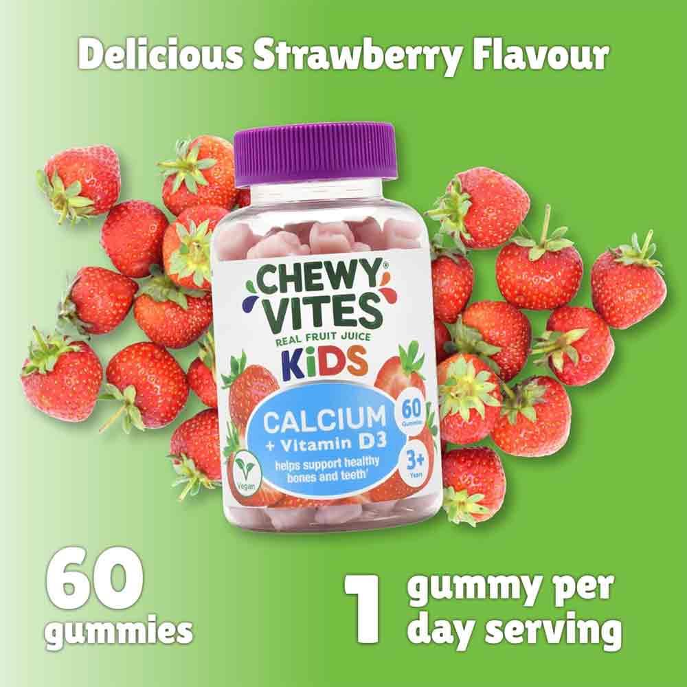 Chewy Vites Kids Calcium & Vitamin D3 60 Gummies