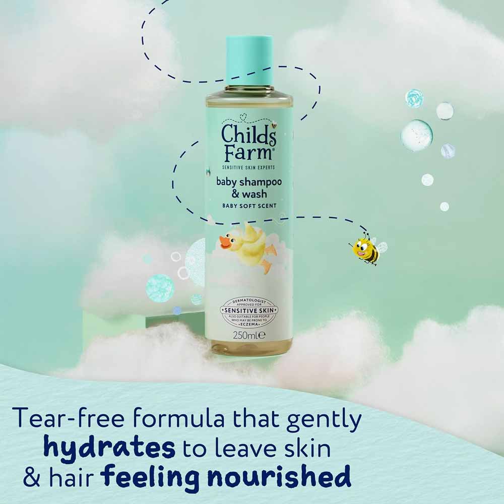 Childs Farm Baby Shampoo & Wash Soft Scent 250ml