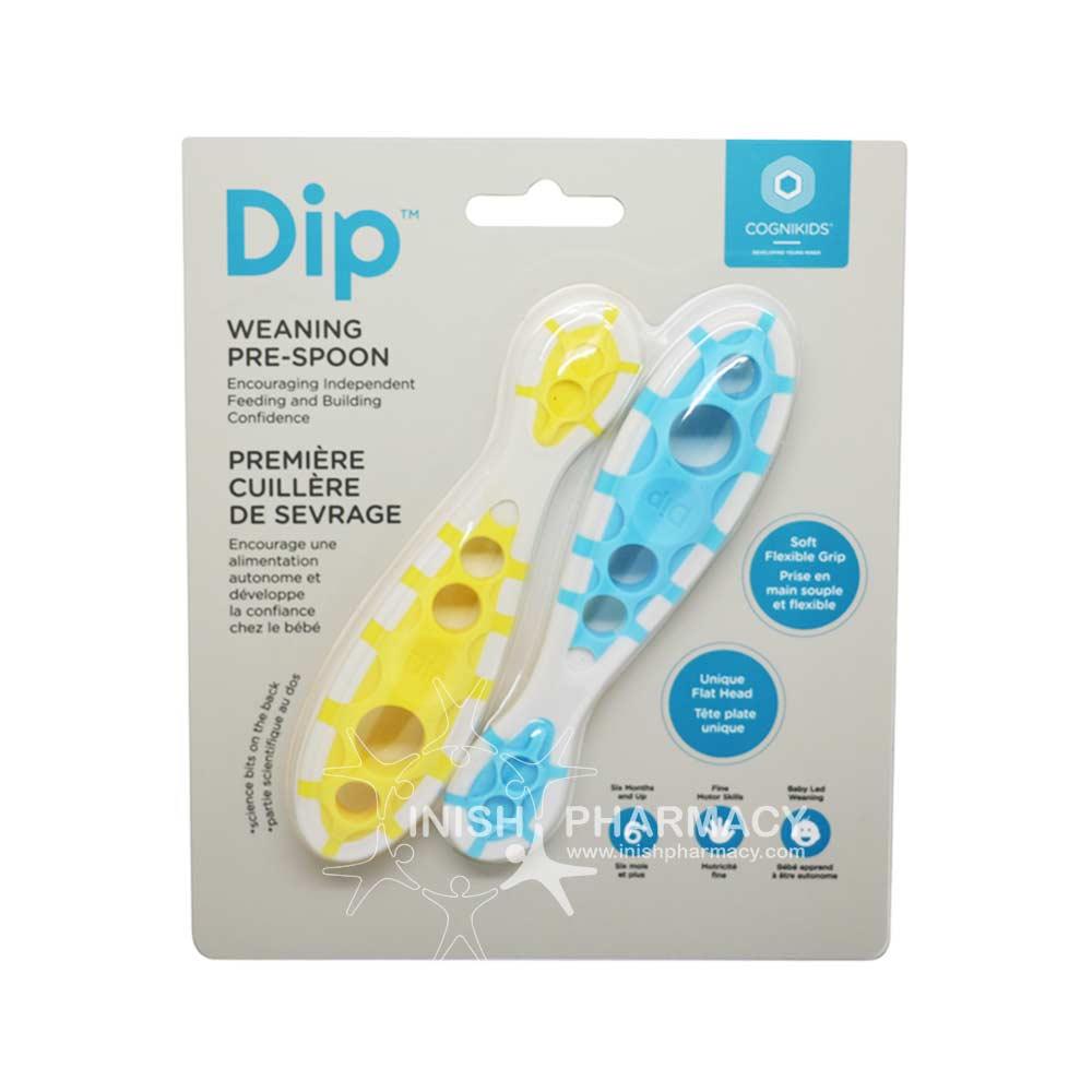 Cognikids Dip Weaning Pre-Spoon 6M+ Yellow & Blue 2 Pack