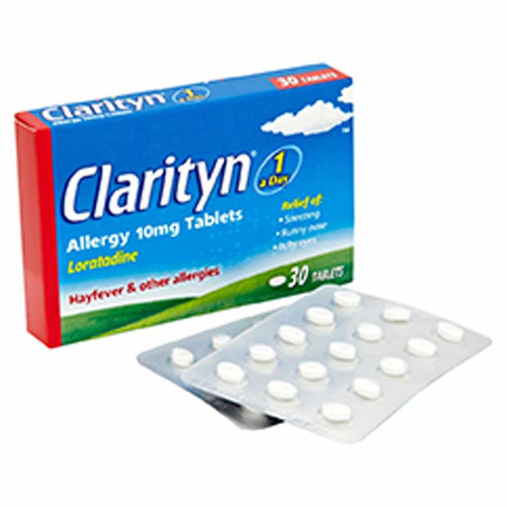 Clarityn Loratidine 10mg Hayfever & Allergy Tablets 30 Tablets
