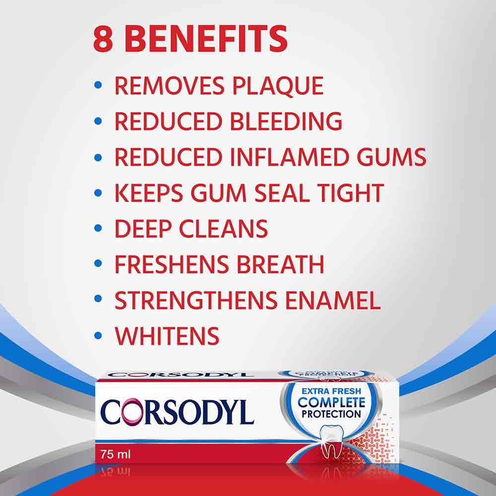Corsodyl Complete Extra Fresh Toothpaste 75ml