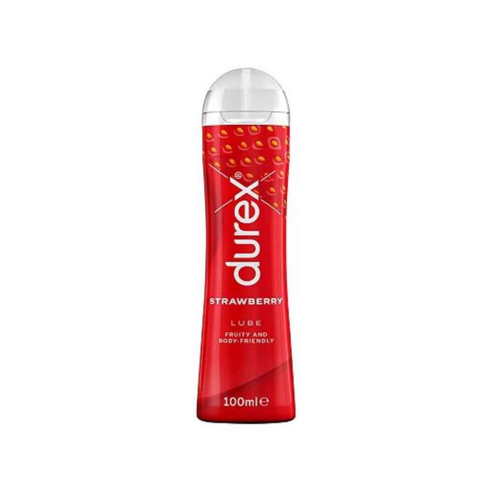 Durex Strawberry Pleasure Gel Lubricant 100ml – a body-safe lubricant for intimate comfort