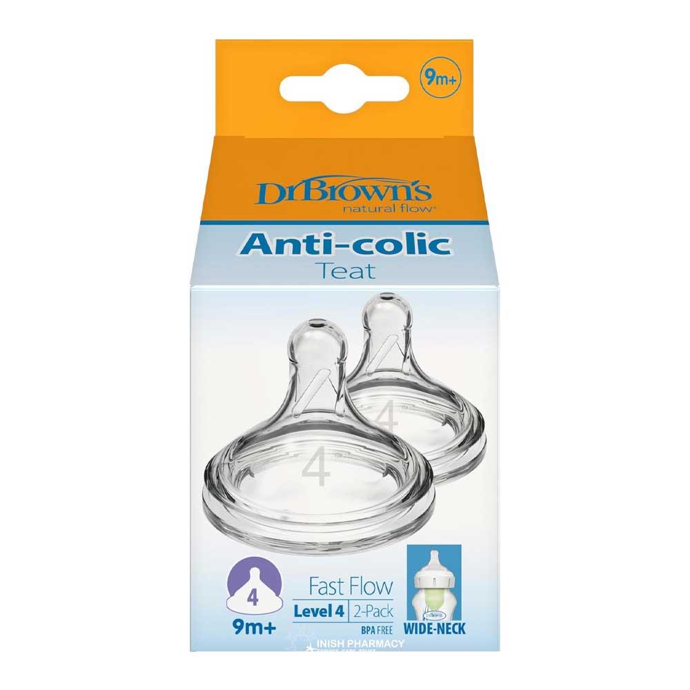 Dr Browns Options + Level 4 Teats Twin Pack