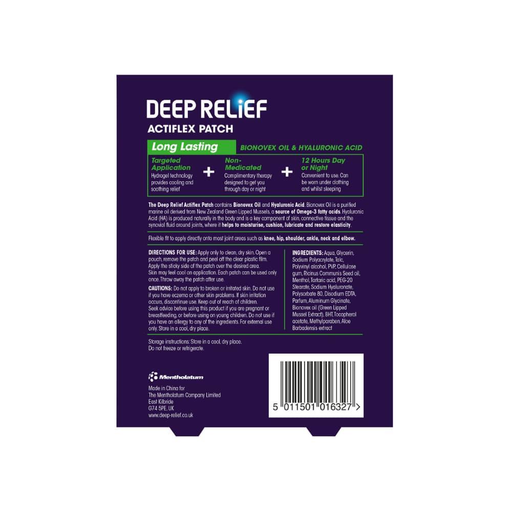 Deep Relief Actiflex Patch 4 Pack