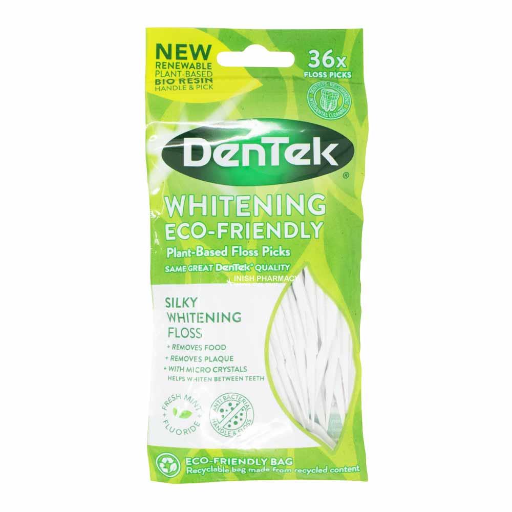 Dentek Whitening Eco-Friendly Silky Whitening Floss Picks 36 Pack