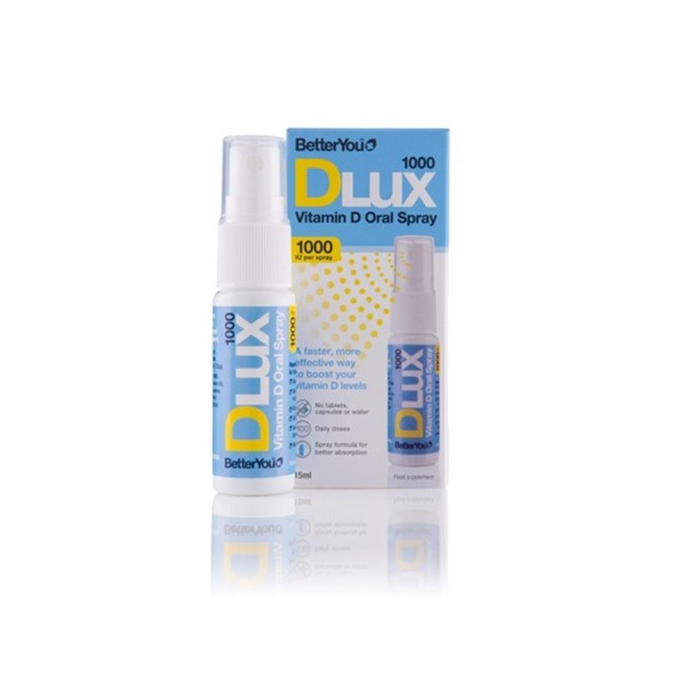 BetterYou DLUX Daily Vitamin D Oral Spray 1000IU 15ml